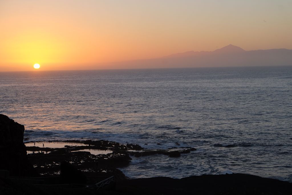 coucher soleil agaete canaries