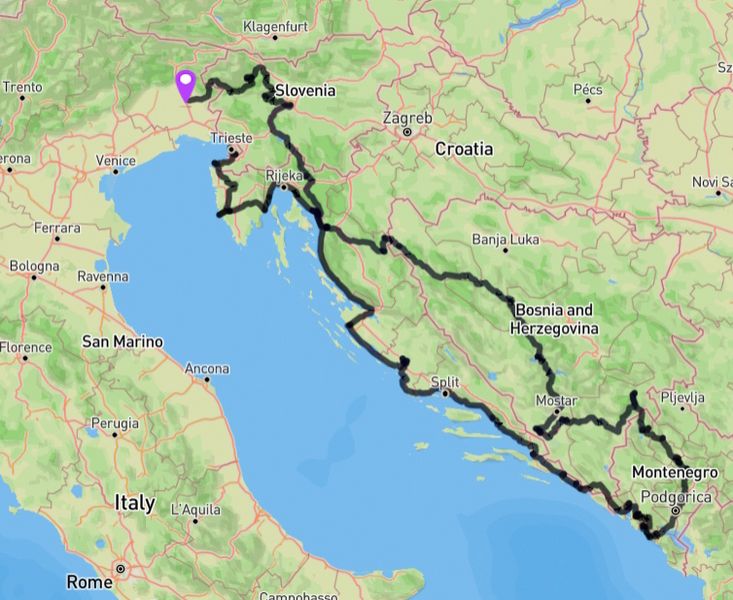 carte voyage Balkan map road trip moto balkan