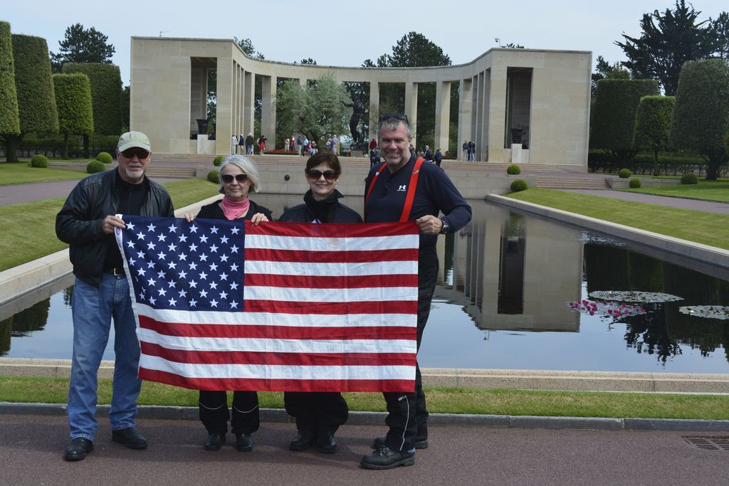 Colleville US Cemetery normandy motorcycle trip cemetery