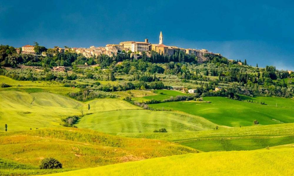 Tuscany landscape motorcycle guided tour tuscany italy